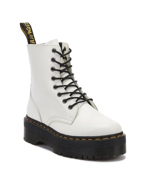Dr. Martens Leather Dr. Martens Jadon Platform Boots in White - Save 36% -  Lyst