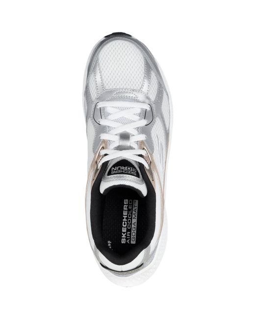 Skechers Gray Go Run Consistent 2.0 Volt Leather Trainers