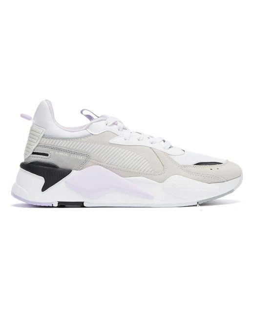 PUMA Suede Rs-x Reinvent / Grey / Purple Trainers in White | Lyst UK