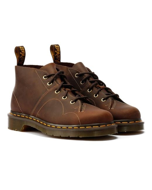 Dr. Martens Brown Church Crazy Horse Leather Boots