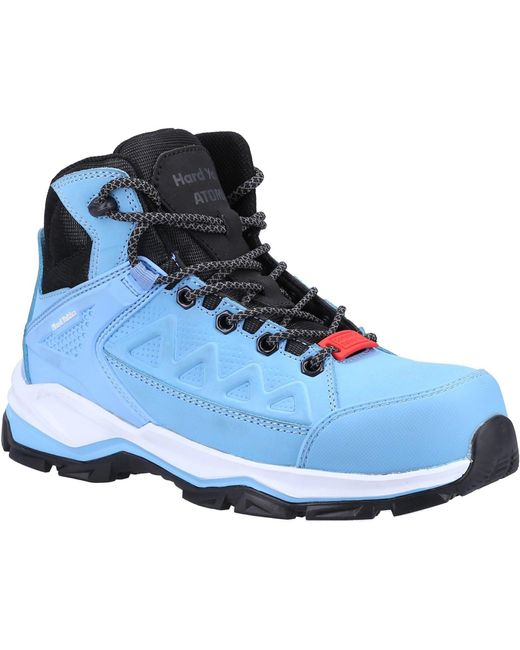 Hard Yakka Atomic Leather Bluefish Safety Boots