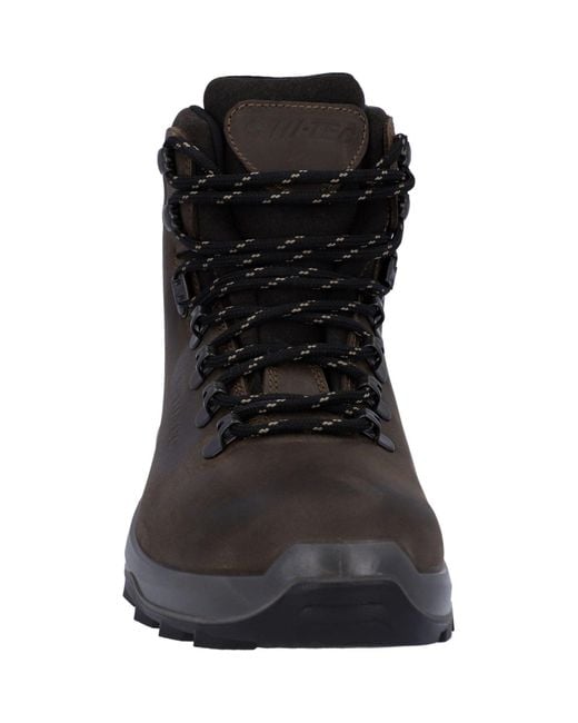Hi-tec Brown Ravine Lite Leather Hiking Boots for men