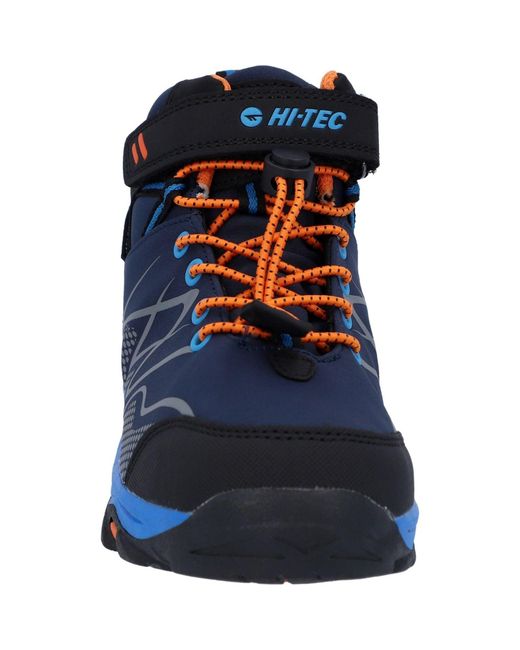 Hi-tec Blue Blackout Mid Synthetic Soft Shell//Lake Hiking Shoes for men