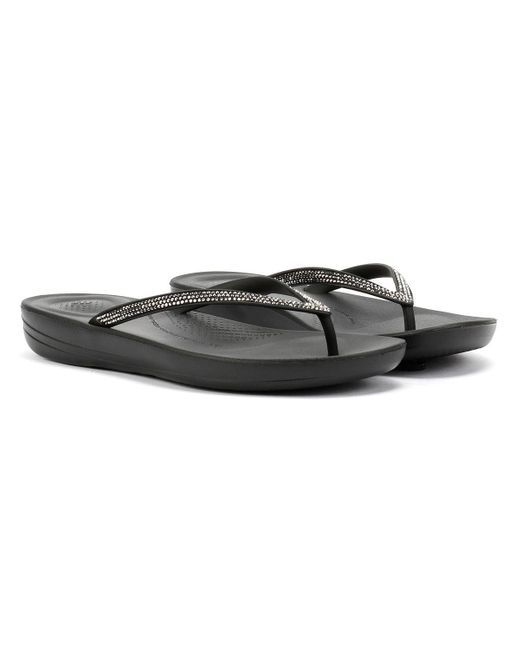 Flip Flops FitFlop IQUSHION SPAKLE Nego Envu00edo Gatis Spatoo