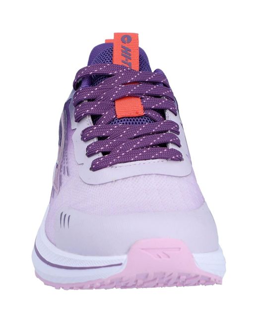 Hi-tec Purple Santorini Synthetic Mystical/Thistle/Burnt Coral Trainers
