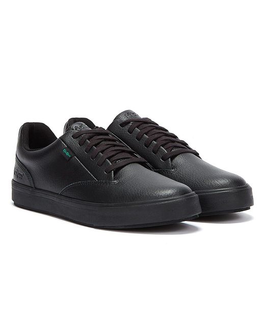 Tovni Tumble Leather Chaussures Noires Kickers pour homme en coloris Black