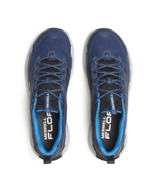 Merrell Blue Moab Speed 2 Gtx Nylon Night Hiking Shoes for men