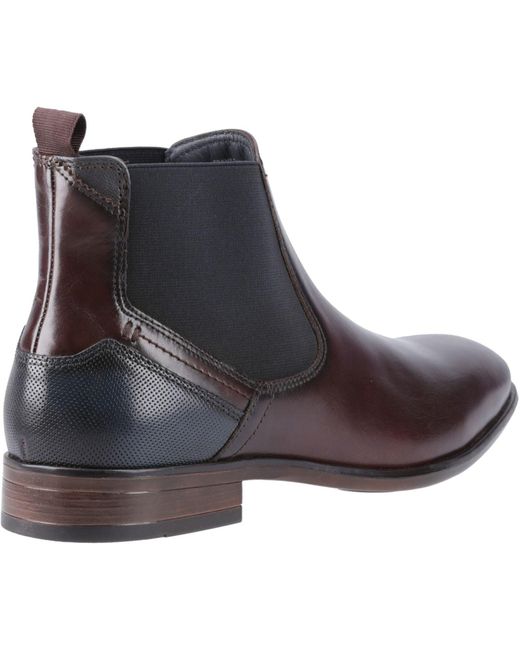 Pod Brown Frank Leather/Textile Chestnut Boots for men