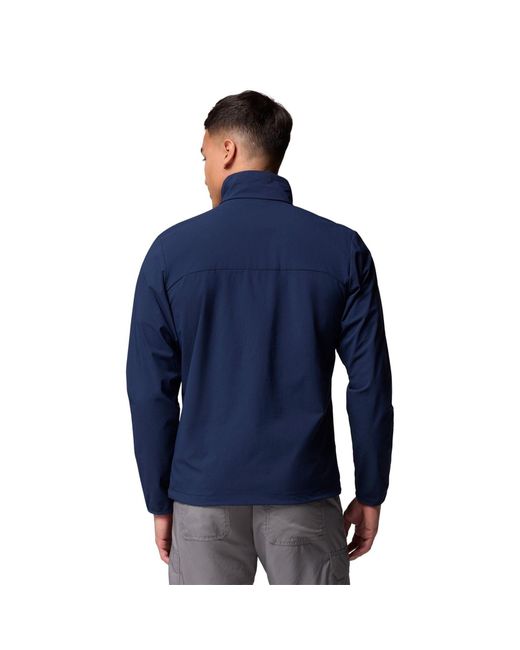 Columbia Blue Heather Canyon Ii Softshell Jacket for men