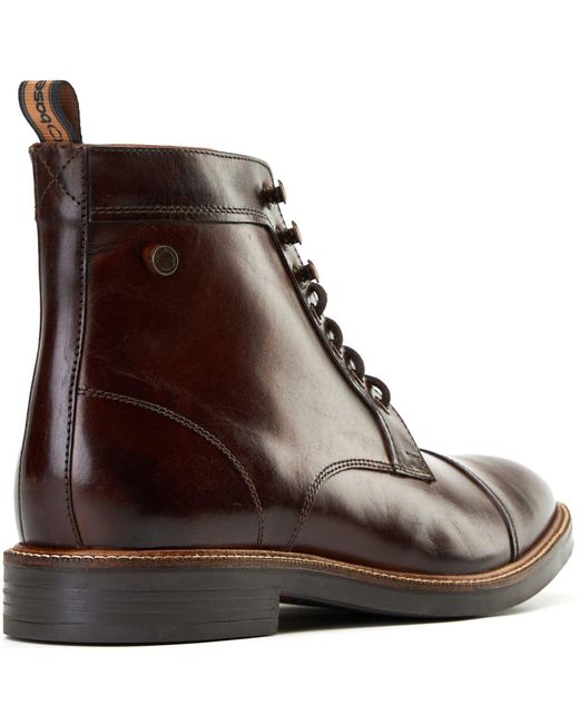 Base London Brown Plymouth Leather Ankle Boots