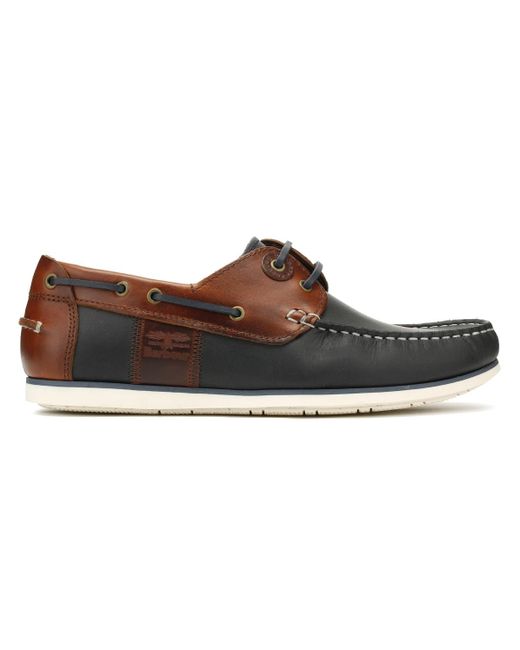 barbour capstan boat shoes navy
