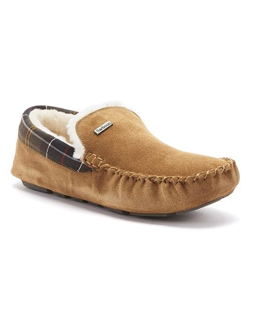 barbour sadie moccasin slippers camel