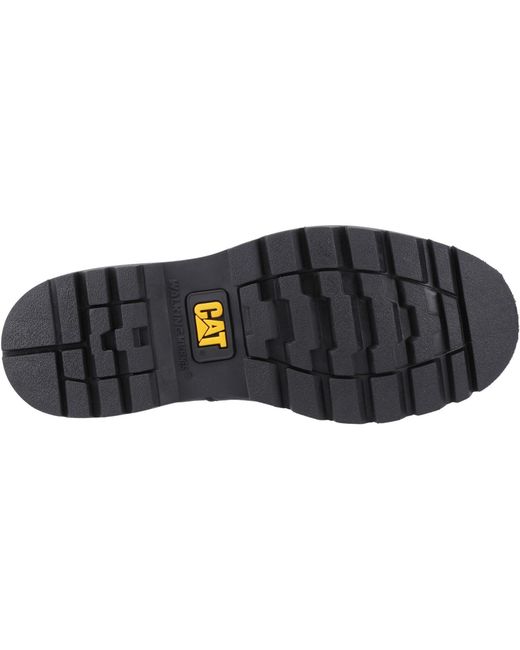 Caterpillar Black Colorado Moc Toe Low Leather Lace-Up Shoes for men