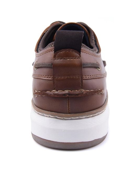 Sperry Top-Sider Brown Moc Neo Polyurethane Boat Shoes Pu for men