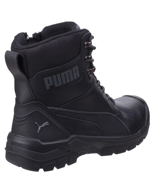 PUMA Black Conquest 630730 Leather Safety Boots
