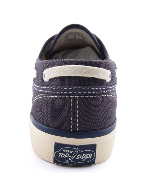 Sperry Top-Sider Blue Classical Seamate Cotton Boat Shoes for men