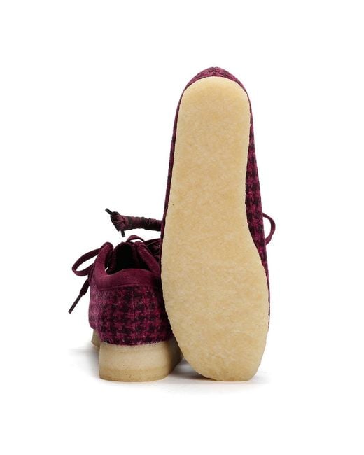 Clarks Multicolor Wallabee Harris Tweed Shoes Textile