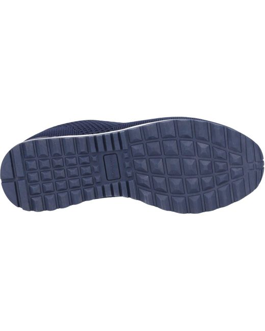 Hush Puppies Blue Katrina Textile Trainers