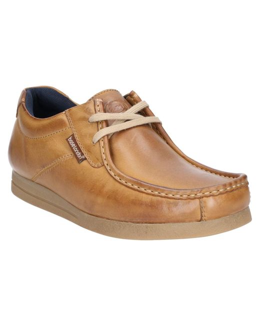 Base London Event Leren Herenschoenen Met Veters in het Brown