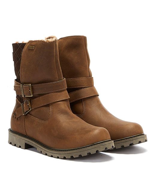 Barbour Sycamore Dark Boots in Brown Lyst UK
