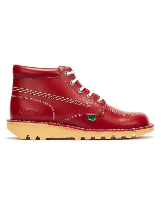 Kickers Red Kick Hi Leather Boots for men