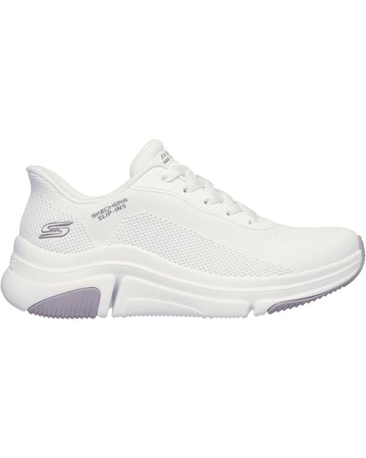 Skechers White Bobs Sparrow Flex Too You Textile Trainers