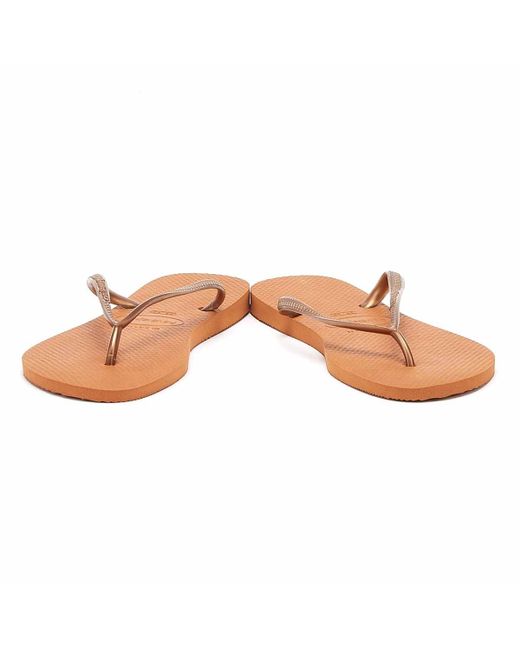 havaianas orange bronze
