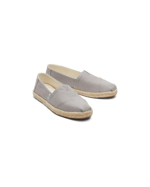 TOMS White Alpargata Rope 100% Cotton Drizzle Espadrilles