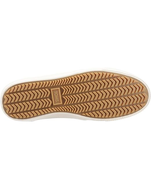 TOMS Brown Carlo Mid Terrain Leather Clover Sneakers for men