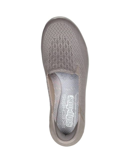 Skechers Reggae Fest 2.0 Guiding Polyester Damessneakers in het Gray