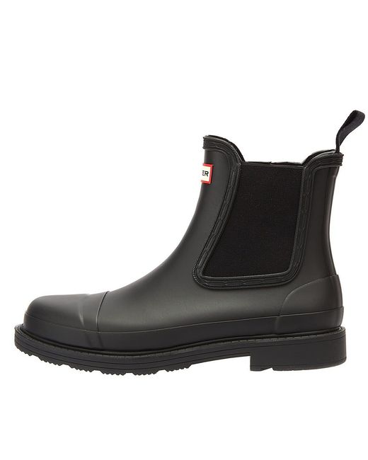 Hunter Black Chelsea Boots