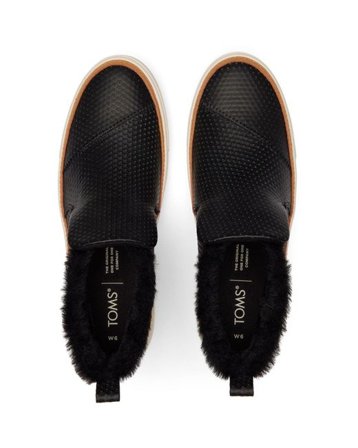 TOMS Blue Paxton Leather Blend Boots
