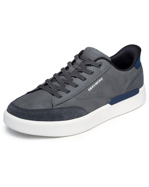 Skechers Gray Verloma Radical Synthetic Suede Trainers for men