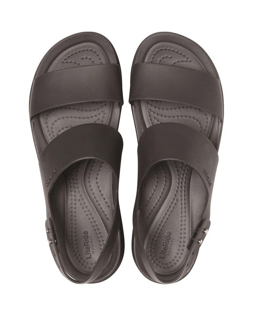 CROCSTM Brown Brooklyn Low Wedge Sandalen Aus Thermoplastischem Material