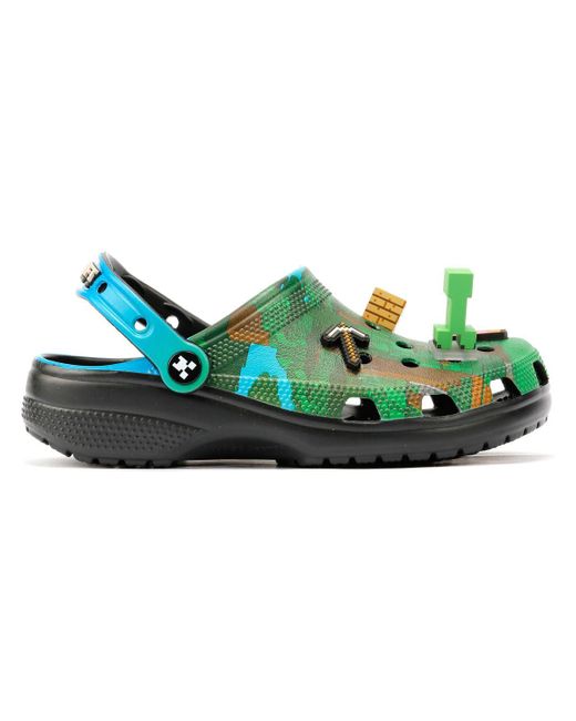 CROCSTM Green Minecraft Classic Kids Multi Clogs