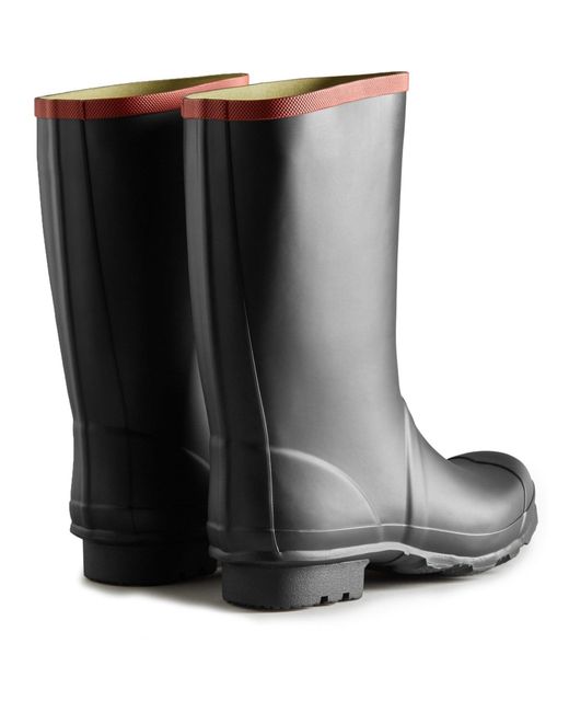 Hunter Black Argyll Full Knee Wellington
