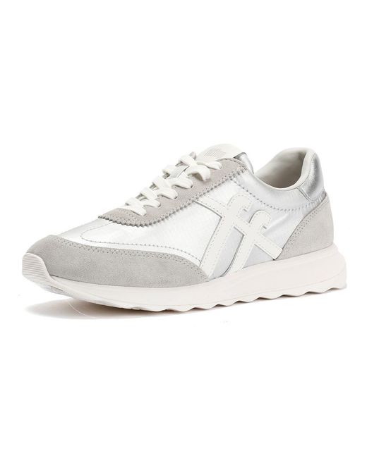 Fitflop White Retro-Q Ff Nylon /Urban Trainers