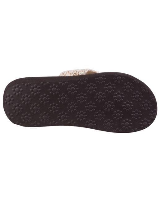 Rocket Dog Brown Spotlight Lima Fabric Multi Flip Flops