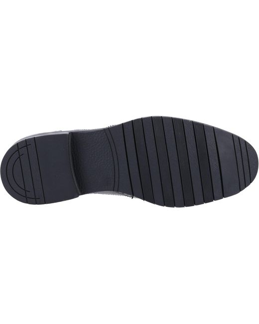 Hush Puppies Black Santiago Farbe -Schnürschuhe Aus Leder