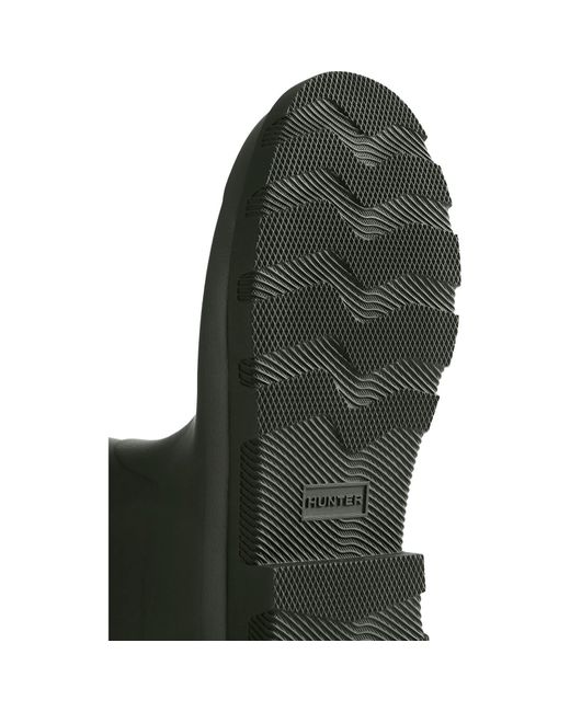 Hunter Black Downpour Adjustable Boot Rubber Wellington Boots for men