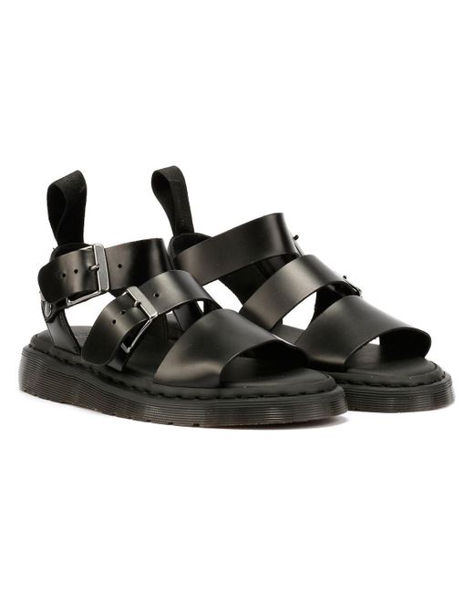 Dr. Martens Black Gryphon Brando Sandalen Aus Leder