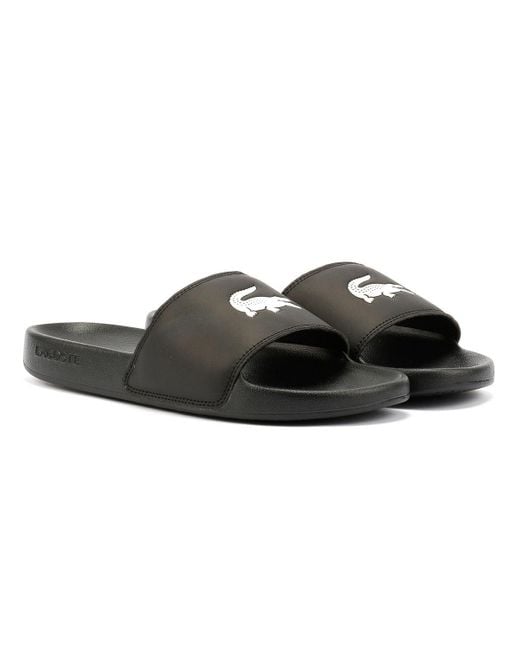 Serve Slide 0.0 Ciabatte Da Uomo Nere - EUR 39.5 di Lacoste in Brown da Uomo