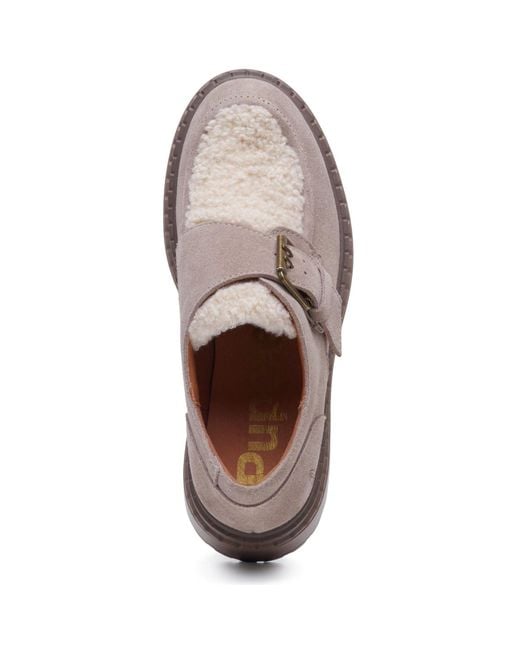 Hush Puppies Gray Orla Monk Leather Taupe Loafers