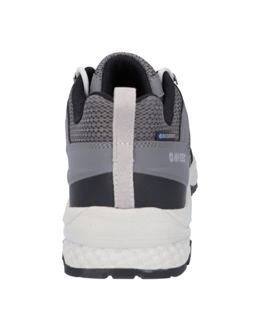 Hi-tec Gray Saunter Wp Synthetic Mesh Hiking Boots for men