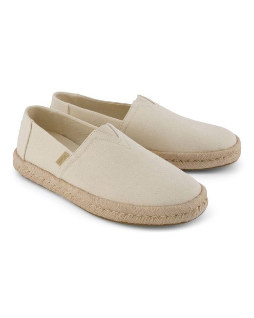 TOMS White Alpargata Rope 2.0 Slip On Shoes for men