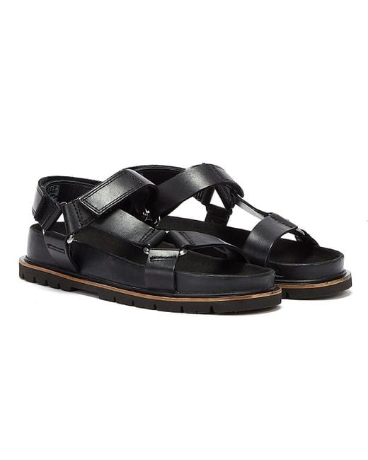 Clarks Orianna Sporty Leather Sandals in Black Lyst UK