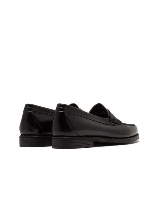 G.H.BASS Black Weejun Ii Leather Penny Loafers