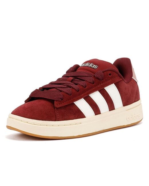 Adidas Purple Grand Court Alpha 00S Burgundy/ Trainers