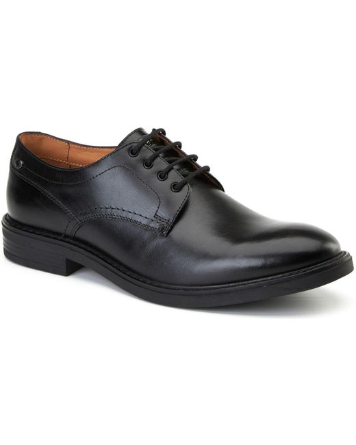 Base London Black Durham Leather Lace-Up Shoes for men