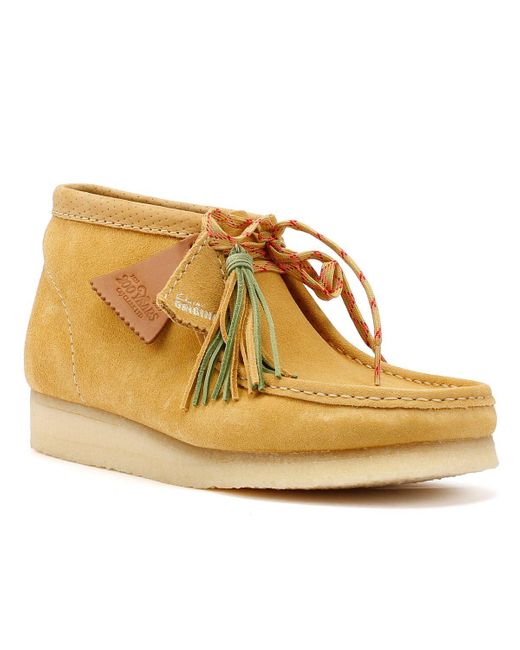 Wallabee Bottes En Daim Clarks en coloris Natural